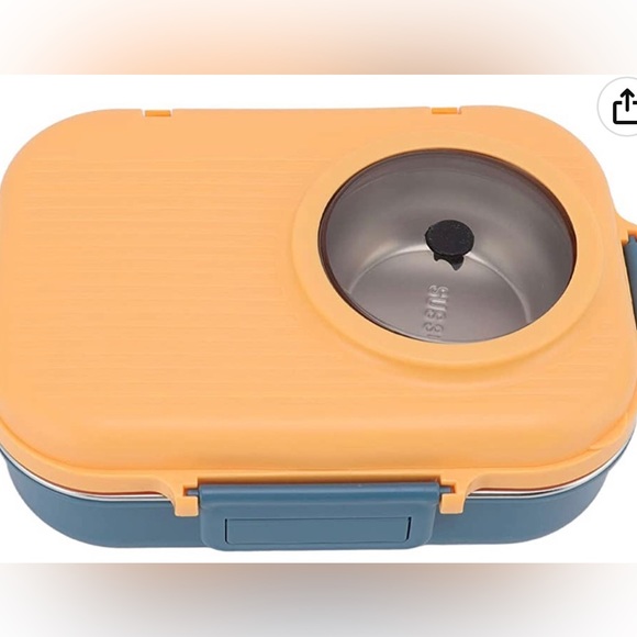 Kitchen Insulated Bento Box 3 Compartments Bento Box Stainless Steel